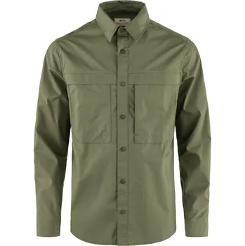 Pánské oblečení košile pánská FJÄLLRÄVEN Abisko Trail Shirt LS M Green - S