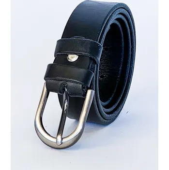 Opasek Dámský kožený pásek DM-2,5-24-010 černý, Obvod pasu / celková délka pásku 95cm