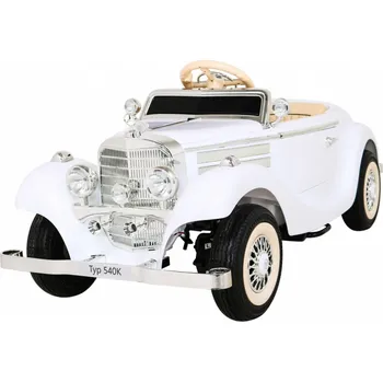 Dětské elektrovozidlo HračkyZaDobréKačky Elektrické autíčko Mercedes Benz Retro 540K 4x4 bílé