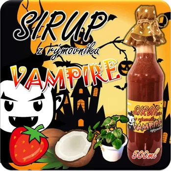 Sirup Sirup z rýmovníku: Vampire Sladidlo: Cukr Krystal Bílý, Rýmovník: Bez rýmovníku