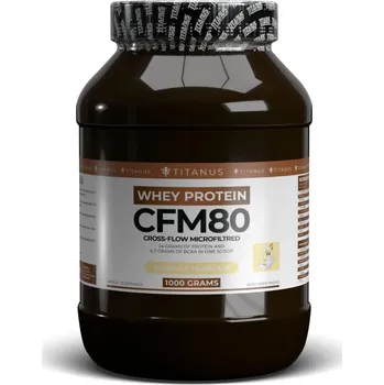 Protein TITANUS Whey Protein CFM 80 (1000 g) Vanilka