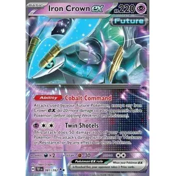 Karetní hra Pokémon TEF 081/162 Iron Crown ex - Temporal Forces