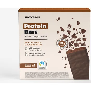 Protein DECATHLON Proteinová tyčinka čokoládová 6 ks