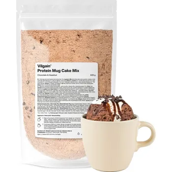 Sportovní výživa Vilgain Protein Mug Cake Mix – čokoláda a lískový oříšek 420 g