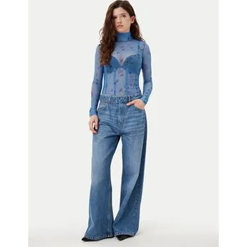 Dámský svetr HUGO Rolák 50534053 Modrá Regular Fit M