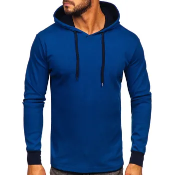 Pánská mikina Modrá pánská mikina s kapucí Bolf 146312 - S