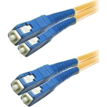 Síťový kabel XtendLan FO patch SC-SC 2m 9/125 duplex, G.652d, LS0H FOP-SCSC-D-2-9