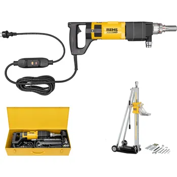 Vrtačka Rems Picus DWP Set Titan jádrová vrtačka 180038 + stojan, mikro-pulzní mokré, suché vrtání diamantovými korunkami do 202 mm (Rems 180038 Elektrický diamantový jádrový vrtací stroj pro jádrová vrtání v betonu aj. do Ø 202 mm - s vrtacím stojanem Titan)