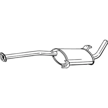 Výfukový systém Střední tlumič výfuku BOSAL 279-125