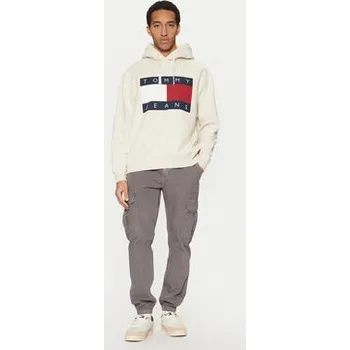 Pánská mikina Tommy Jeans Mikina Flag DM0DM21174 Béžová Regular Fit XL