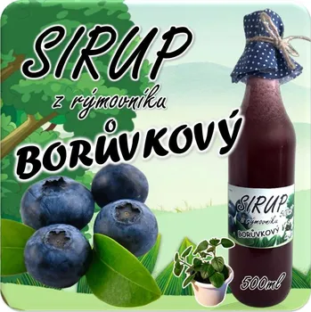 Sirup Sirup z rýmovníku: Borůvkový Sladidlo: Cukr Krystal Bílý, Rýmovník: Bez rýmovníku