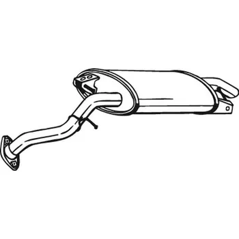 Výfukový systém Zadní tlumič výfuku BOSAL 228-081