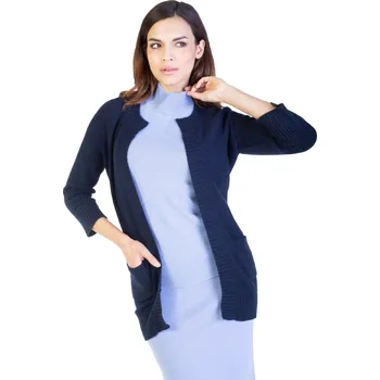 Dámský svetr Duuree.cz Kašmírový Kardigan Viola Barva: Tmavě modrá, Velikost: M