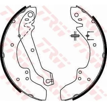 Brzdová čelist Sada brzdových čelistí TRW GS6167