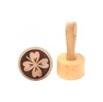 Razítko Dřevěné razítko na těsto, sušenky - ČTYŘLÍSTEK