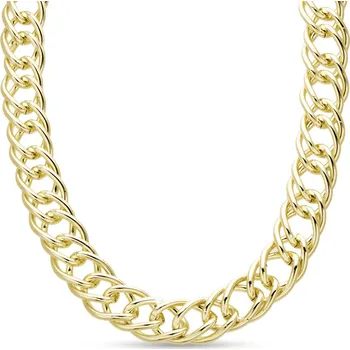 Řetízek biju Masivní proplétaný řetízek pozlacený 14k 3002273