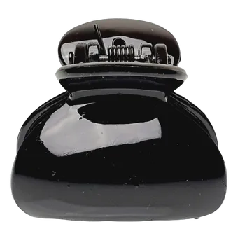 Ozdoba do vlasů Plastový skřipec do vlasů "hladký" 4 cm - černá