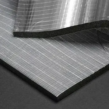 Vzorek samolepící izolace K-Flex DUCT KRAFT s AL laminací 15 × 15 cm tloušťka 6 mm