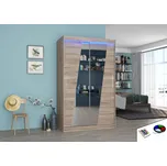 Posuvná skříň se zrcadlem a osvětlením LED TEXAS 120