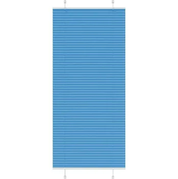 Žaluzie vidaXL Plisovaná roleta 95x200 cm Šířka látky 94,4 cm [4015210] Barva: Modrá