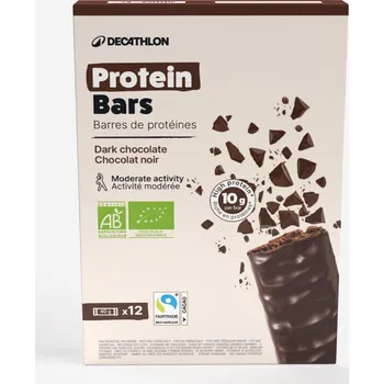 Protein DECATHLON Bio proteinový tyčinka čokoláda 12 ks