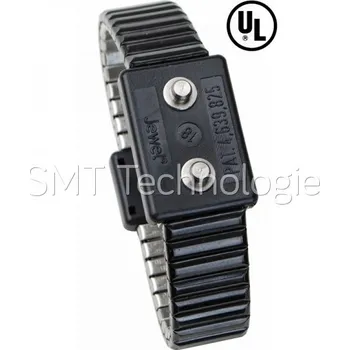 ESD ESD uzemňovací náramek Jewel®, dvouvodičový, kovový, 4mm, M, 607 - 100105314