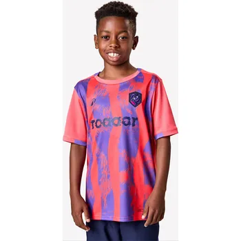 KIPSTA Dětský fotbalový dres Viralto Kids Roarr 4-5 LET FIALOVÁ|RŮŽOVÁ