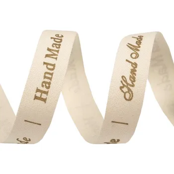 Stuha bavlněná Hand Made 15mm - 25m