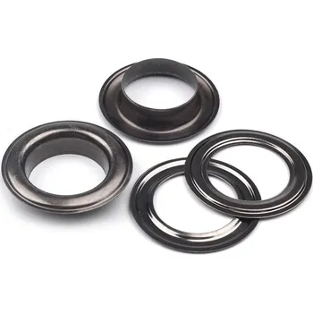 Průchodky s podložkou vnitřní Ø22 mm / vnější Ø34 mm 10 párů - 3 nikl černý