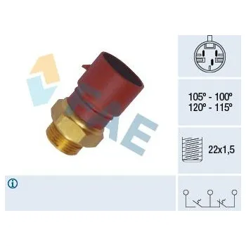 Ventilátor topení a klimatizace Teplotní spínač, větrák chladiče FAE 38040