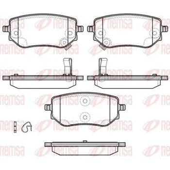 Brzdová destička Sada brzdových destiček, kotoučová brzda REMSA 1802.02