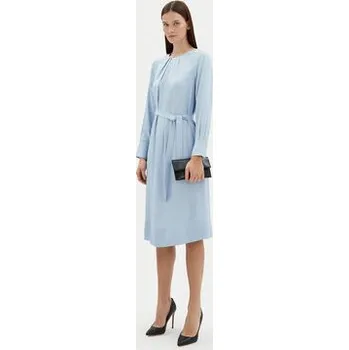 Dámské šaty BOSS Každodenní šaty Docelia 50530538 Modrá Regular Fit 38