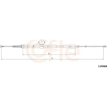 Brzdový systém Tažné lanko, parkovací brzda COFLE 1.PE004