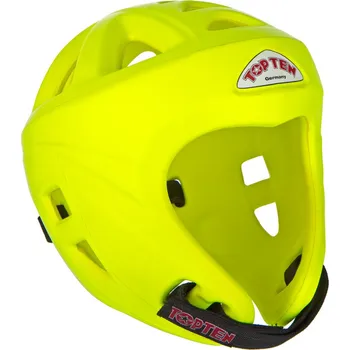 Chránič hlavy na box a bojový sport Přilba Top Ten Avantgarde - neon. žlutá, 4066-22 M
