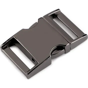 Spona celokovová průvlek 25 mm - 3 nikl černý