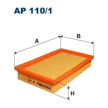 Vzduchový filtr Vzduchový filtr FILTRON AP 110/1
