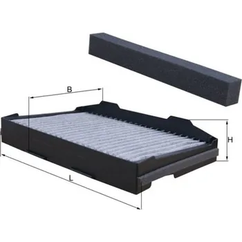 Ventilátor topení a klimatizace Filtr, vzduch v interiéru MAHLE LAK 255