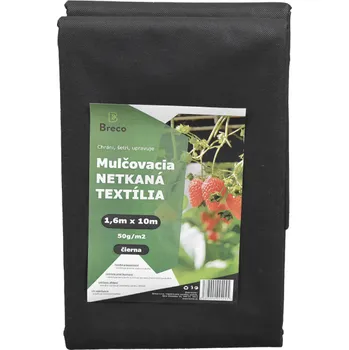 Mulčovací textilie Netkaná textilie černá 1,6 x 10 m, 50g/m2