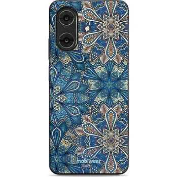 Lesklý kryt Mobiwear Glossy - Realme Note 60 - G038G - Modré mandala květy (Prémiové lesklé pouzdro, obal, kryt Mobiwear Glossy na mobil Realme Note 60 - G038G - Modré mandala květy, materiál Plast + TPU silikon - krytí po všech stranách, neošoupatelný)