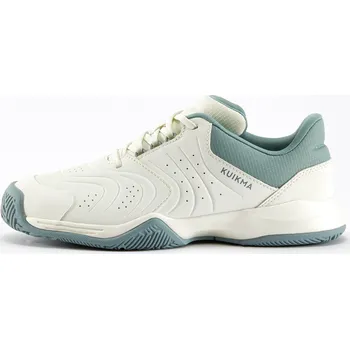 Chlapecké tenisky ARTENGO Dětské tenisové boty Strong šněrovací 35 BÍLÁ|ZELENÁ