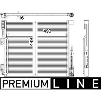 Výparník klimatizace Kondenzátor, klimatizace MAHLE AC 570 000P