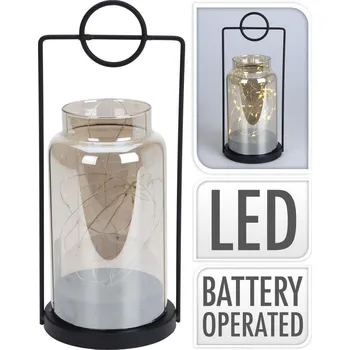 Stojací lampa Mat Lampa 25x10,5cm, 15LED, sklo/kov