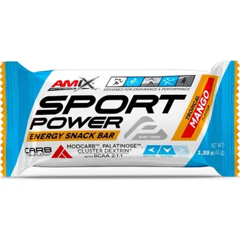 Fitness strava Amix Sport Power Energy Snack Bar 45 g tropical mango