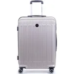 Střední cestovní kufr na 4 kolečkách, skořepinový, ABS, 60 l, Worldline 630 zlatá/champagne