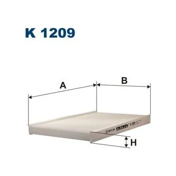 Klimatizace automobilu Filtr, vzduch v interiéru FILTRON K 1209