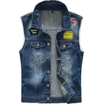 Pánská bunda Pánská vesta DIMU292 Barva: Džínová, Velikost: XL