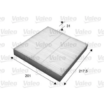 Ventilátor topení a klimatizace Filtr, vzduch v interiéru VALEO 715631