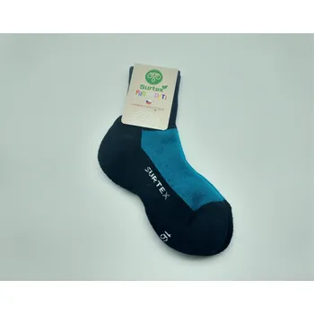 Pánské ponožky Surtex dětské ponožky 70% merino volný lem tyrkysové Velikost EU: 20-23