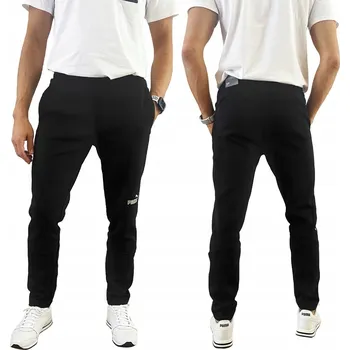 Pánské kalhoty Puma pánské tepláky Casuals Pants černé, velikost 3XL