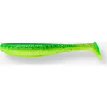 CAPERLAN Měkká nástraha Yubari Fat Shad s atraktantem 9 cm - 3,5" ZELENÁ